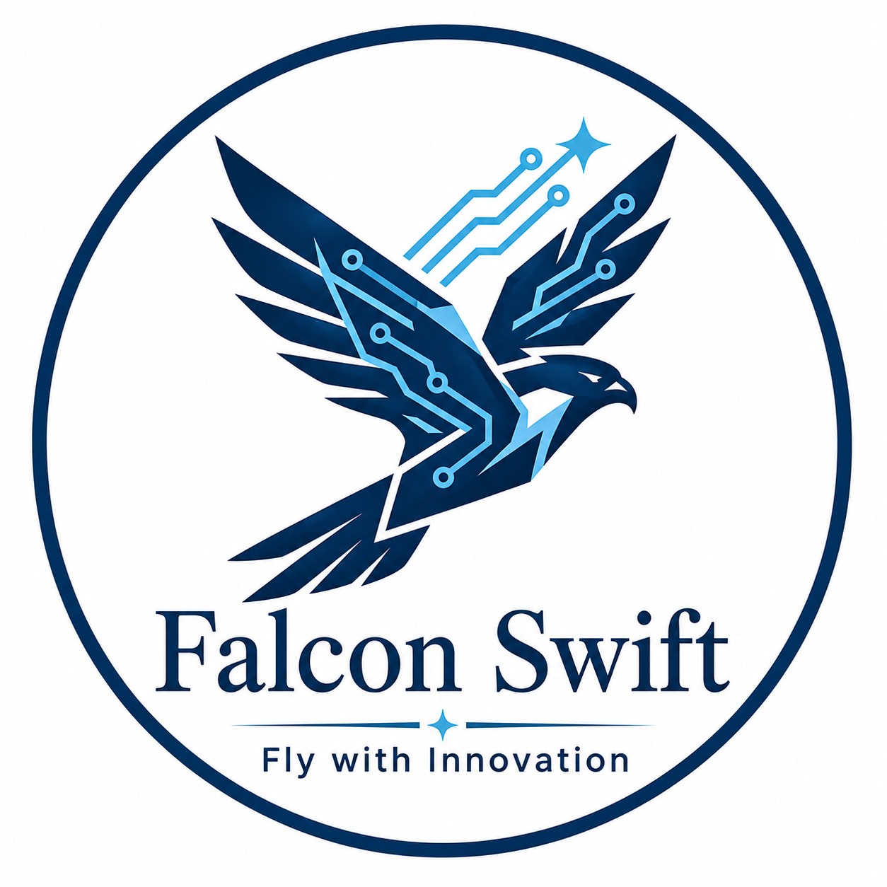 FalconSwift Logo with Tagline